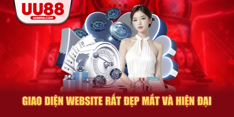 Giao diện website rất đẹp mất và hiện đại